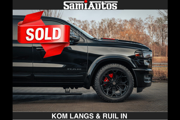 Dodge Ram 1500 Night Premium | Full Option | De Meest Luxe Pick-Up in zijn Klasse | Comfortabele Dubbele Cabine met Royale 5 Zitplaatsen | BPM vrij | Nu Leverbaar uit Voorraad | Voorraad Nr 2200 - 0886 | De specialist in Amerikaanse pick‑ups in Nederland en Europa.