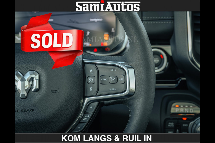 Dodge Ram 1500 Night Premium | Full Option | De Meest Luxe Pick-Up in zijn Klasse | Comfortabele Dubbele Cabine met Royale 5 Zitplaatsen | BPM vrij | Nu Leverbaar uit Voorraad | Voorraad Nr 2200 - 0886 | De specialist in Amerikaanse pick‑ups in Nederland en Europa.