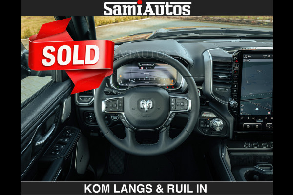 Dodge Ram 1500 Night Premium | Full Option | De Meest Luxe Pick-Up in zijn Klasse | Comfortabele Dubbele Cabine met Royale 5 Zitplaatsen | BPM vrij | Nu Leverbaar uit Voorraad | Voorraad Nr 2200 - 0886 | De specialist in Amerikaanse pick‑ups in Nederland en Europa.