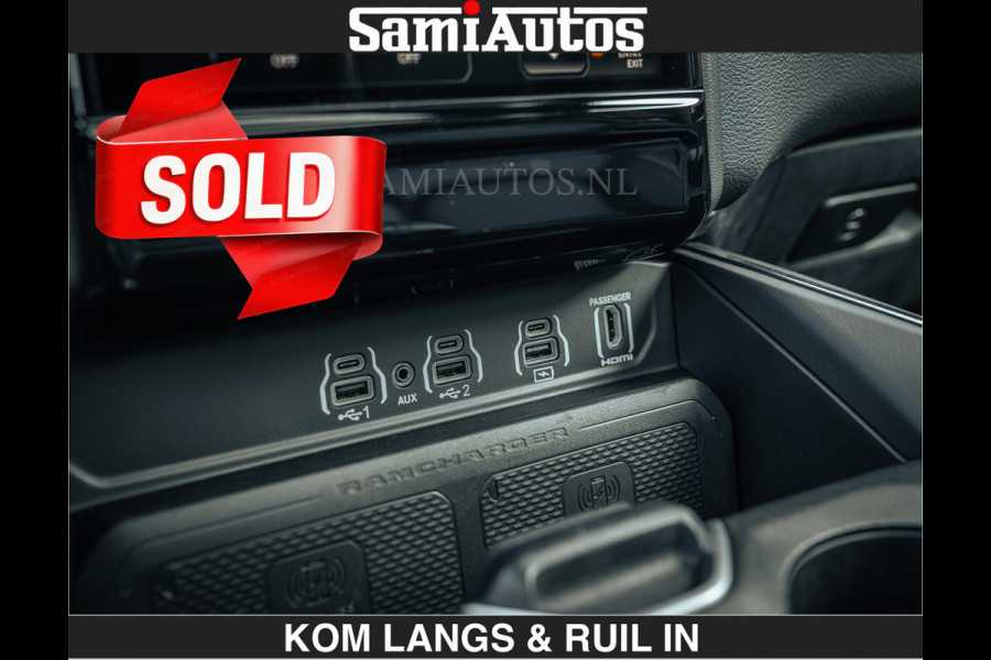Dodge Ram 1500 Night Premium | Full Option | De Meest Luxe Pick-Up in zijn Klasse | Comfortabele Dubbele Cabine met Royale 5 Zitplaatsen | BPM vrij | Nu Leverbaar uit Voorraad | Voorraad Nr 2200 - 0886 | De specialist in Amerikaanse pick‑ups in Nederland en Europa.