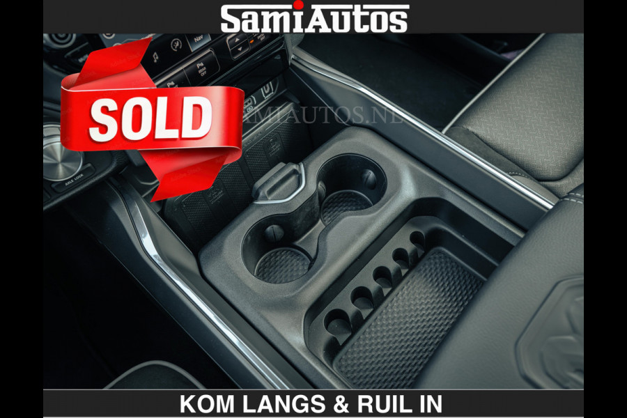 Dodge Ram 1500 Night Premium | Full Option | De Meest Luxe Pick-Up in zijn Klasse | Comfortabele Dubbele Cabine met Royale 5 Zitplaatsen | BPM vrij | Nu Leverbaar uit Voorraad | Voorraad Nr 2200 - 0886 | De specialist in Amerikaanse pick‑ups in Nederland en Europa.