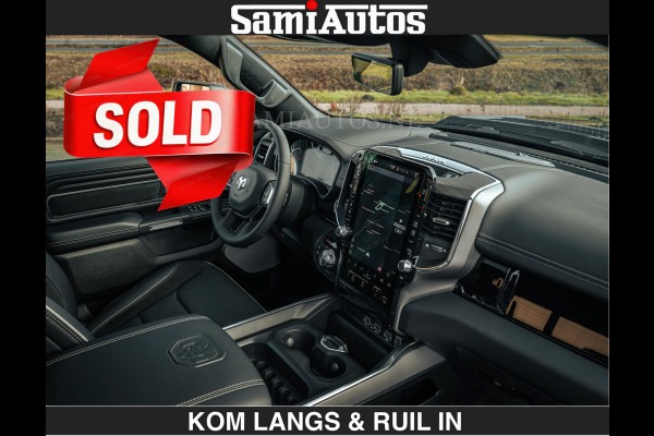 Dodge Ram 1500 Night Premium | Full Option | De Meest Luxe Pick-Up in zijn Klasse | Comfortabele Dubbele Cabine met Royale 5 Zitplaatsen | BPM vrij | Nu Leverbaar uit Voorraad | Voorraad Nr 2200 - 0886 | De specialist in Amerikaanse pick‑ups in Nederland en Europa.
