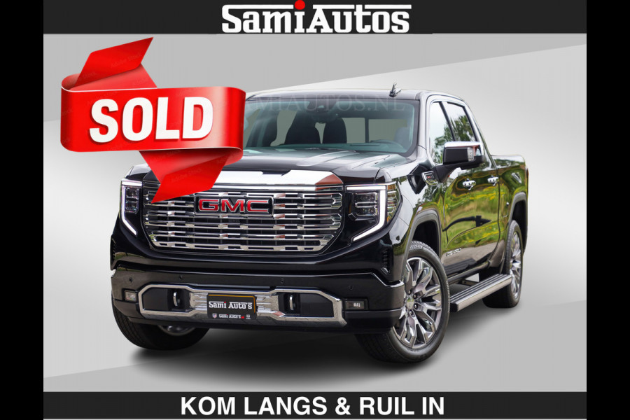 GMC Sierra DENALI | All-In Prijs | 6,2 V8 Full Option | De Meest Luxe Pick-Up in zijn Klasse | Comfortabele Dubbele Cabine met Royale 5 Zitplaatsen | BPM vrij | Nu Leverbaar uit Voorraad | Voorraad Nr 9194 | De specialist in Amerikaanse pick‑ups in Nederland en Europa.