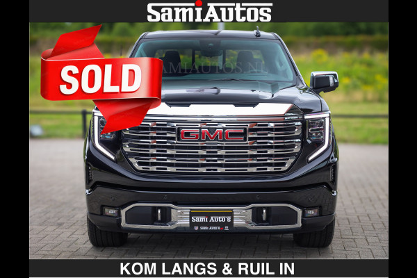 GMC Sierra DENALI | All-In Prijs | 6,2 V8 Full Option | De Meest Luxe Pick-Up in zijn Klasse | Comfortabele Dubbele Cabine met Royale 5 Zitplaatsen | BPM vrij | Nu Leverbaar uit Voorraad | Voorraad Nr 9194 | De specialist in Amerikaanse pick‑ups in Nederland en Europa.