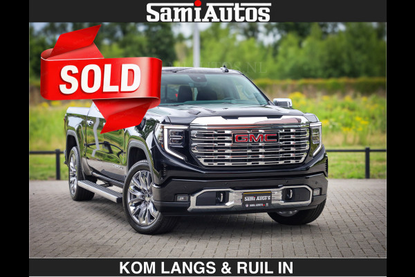 GMC Sierra DENALI | All-In Prijs | 6,2 V8 Full Option | De Meest Luxe Pick-Up in zijn Klasse | Comfortabele Dubbele Cabine met Royale 5 Zitplaatsen | BPM vrij | Nu Leverbaar uit Voorraad | Voorraad Nr 9194 | De specialist in Amerikaanse pick‑ups in Nederland en Europa.