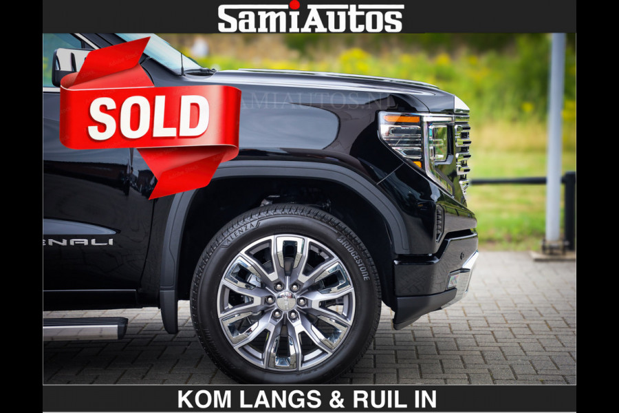 GMC Sierra DENALI | All-In Prijs | 6,2 V8 Full Option | De Meest Luxe Pick-Up in zijn Klasse | Comfortabele Dubbele Cabine met Royale 5 Zitplaatsen | BPM vrij | Nu Leverbaar uit Voorraad | Voorraad Nr 9194 | De specialist in Amerikaanse pick‑ups in Nederland en Europa.