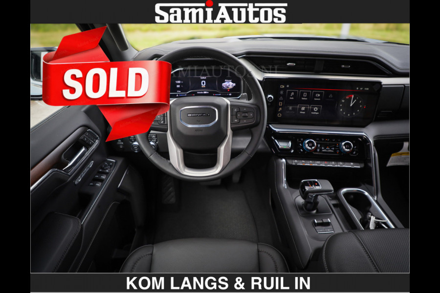 GMC Sierra DENALI | All-In Prijs | 6,2 V8 Full Option | De Meest Luxe Pick-Up in zijn Klasse | Comfortabele Dubbele Cabine met Royale 5 Zitplaatsen | BPM vrij | Nu Leverbaar uit Voorraad | Voorraad Nr 9194 | De specialist in Amerikaanse pick‑ups in Nederland en Europa.