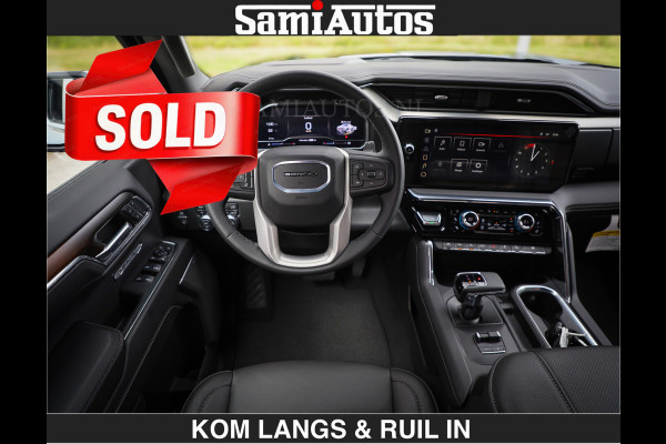 GMC Sierra DENALI | All-In Prijs | 6,2 V8 Full Option | De Meest Luxe Pick-Up in zijn Klasse | Comfortabele Dubbele Cabine met Royale 5 Zitplaatsen | BPM vrij | Nu Leverbaar uit Voorraad | Voorraad Nr 9194 | De specialist in Amerikaanse pick‑ups in Nederland en Europa.