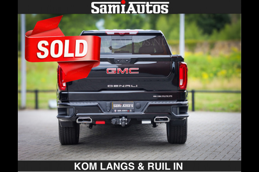 GMC Sierra DENALI | All-In Prijs | 6,2 V8 Full Option | De Meest Luxe Pick-Up in zijn Klasse | Comfortabele Dubbele Cabine met Royale 5 Zitplaatsen | BPM vrij | Nu Leverbaar uit Voorraad | Voorraad Nr 9194 | De specialist in Amerikaanse pick‑ups in Nederland en Europa.