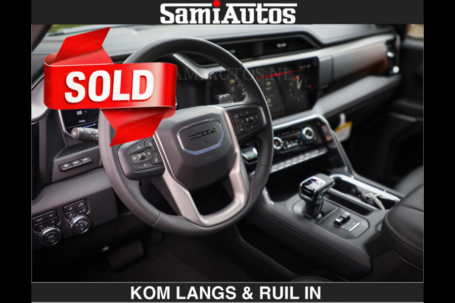 GMC Sierra DENALI | All-In Prijs | 6,2 V8 Full Option | De Meest Luxe Pick-Up in zijn Klasse | Comfortabele Dubbele Cabine met Royale 5 Zitplaatsen | BPM vrij | Nu Leverbaar uit Voorraad | Voorraad Nr 9194 | De specialist in Amerikaanse pick‑ups in Nederland en Europa.