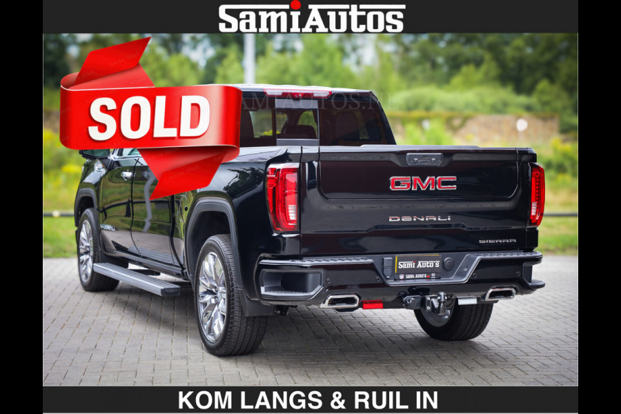 GMC Sierra DENALI | All-In Prijs | 6,2 V8 Full Option | De Meest Luxe Pick-Up in zijn Klasse | Comfortabele Dubbele Cabine met Royale 5 Zitplaatsen | BPM vrij | Nu Leverbaar uit Voorraad | Voorraad Nr 9194 | De specialist in Amerikaanse pick‑ups in Nederland en Europa.