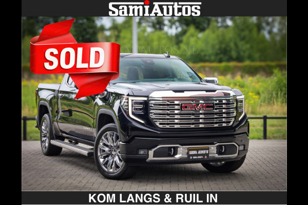 GMC Sierra DENALI | All-In Prijs | 6,2 V8 Full Option | De Meest Luxe Pick-Up in zijn Klasse | Comfortabele Dubbele Cabine met Royale 5 Zitplaatsen | BPM vrij | Nu Leverbaar uit Voorraad | Voorraad Nr 9194 | De specialist in Amerikaanse pick‑ups in Nederland en Europa.