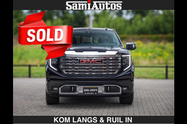 GMC Sierra DENALI | All-In Prijs | 6,2 V8 Full Option | De Meest Luxe Pick-Up in zijn Klasse | Comfortabele Dubbele Cabine met Royale 5 Zitplaatsen | BPM vrij | Nu Leverbaar uit Voorraad | Voorraad Nr 9194 | De specialist in Amerikaanse pick‑ups in Nederland en Europa.