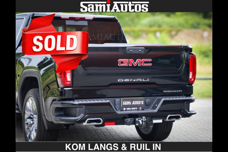 GMC Sierra DENALI | All-In Prijs | 6,2 V8 Full Option | De Meest Luxe Pick-Up in zijn Klasse | Comfortabele Dubbele Cabine met Royale 5 Zitplaatsen | BPM vrij | Nu Leverbaar uit Voorraad | Voorraad Nr 9194 | De specialist in Amerikaanse pick‑ups in Nederland en Europa.