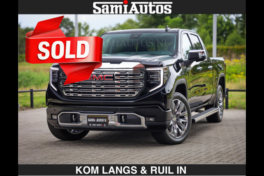 GMC Sierra DENALI | All-In Prijs | 6,2 V8 Full Option | De Meest Luxe Pick-Up in zijn Klasse | Comfortabele Dubbele Cabine met Royale 5 Zitplaatsen | BPM vrij | Nu Leverbaar uit Voorraad | Voorraad Nr 9194 | De specialist in Amerikaanse pick‑ups in Nederland en Europa.