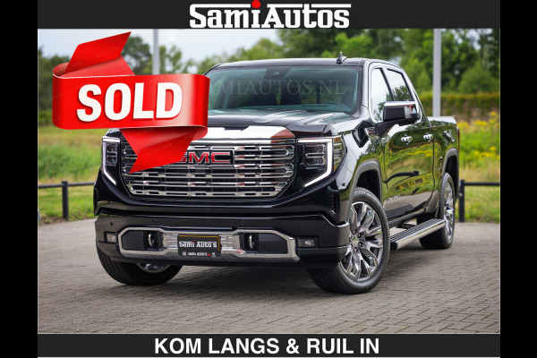 GMC Sierra DENALI | All-In Prijs | 6,2 V8 Full Option | De Meest Luxe Pick-Up in zijn Klasse | Comfortabele Dubbele Cabine met Royale 5 Zitplaatsen | BPM vrij | Nu Leverbaar uit Voorraad | Voorraad Nr 9194 | De specialist in Amerikaanse pick‑ups in Nederland en Europa.