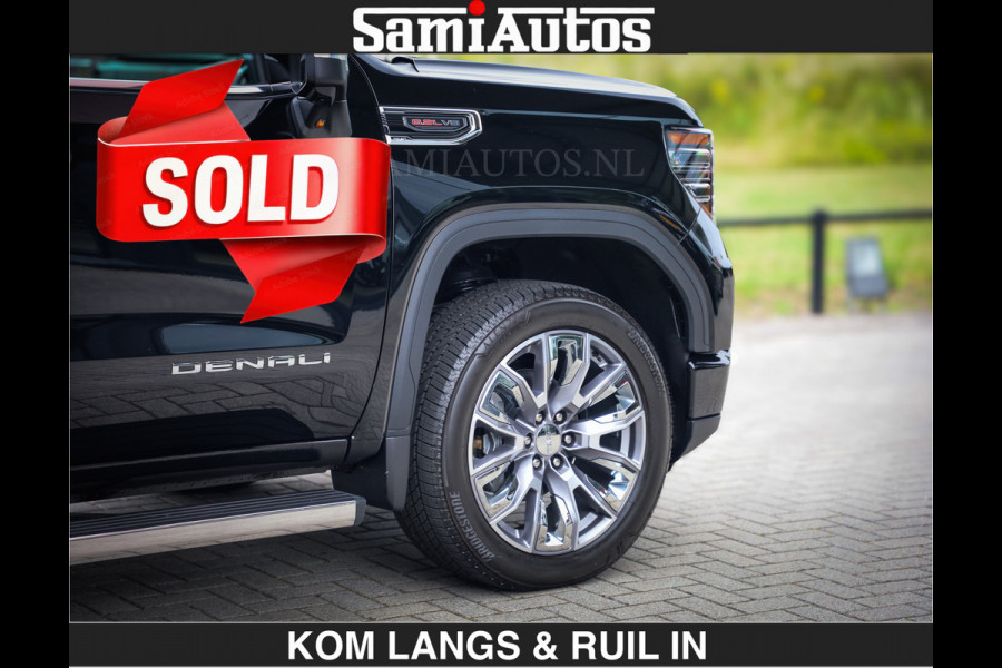 GMC Sierra DENALI | All-In Prijs | 6,2 V8 Full Option | De Meest Luxe Pick-Up in zijn Klasse | Comfortabele Dubbele Cabine met Royale 5 Zitplaatsen | BPM vrij | Nu Leverbaar uit Voorraad | Voorraad Nr 9194 | De specialist in Amerikaanse pick‑ups in Nederland en Europa.