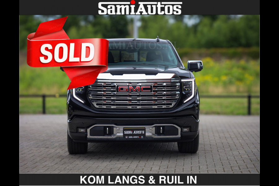 GMC Sierra DENALI | All-In Prijs | 6,2 V8 Full Option | De Meest Luxe Pick-Up in zijn Klasse | Comfortabele Dubbele Cabine met Royale 5 Zitplaatsen | BPM vrij | Nu Leverbaar uit Voorraad | Voorraad Nr 9194 | De specialist in Amerikaanse pick‑ups in Nederland en Europa.
