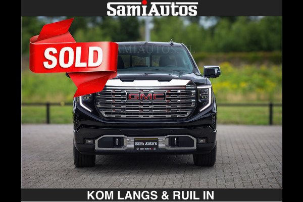 GMC Sierra DENALI | All-In Prijs | 6,2 V8 Full Option | De Meest Luxe Pick-Up in zijn Klasse | Comfortabele Dubbele Cabine met Royale 5 Zitplaatsen | BPM vrij | Nu Leverbaar uit Voorraad | Voorraad Nr 9194 | De specialist in Amerikaanse pick‑ups in Nederland en Europa.