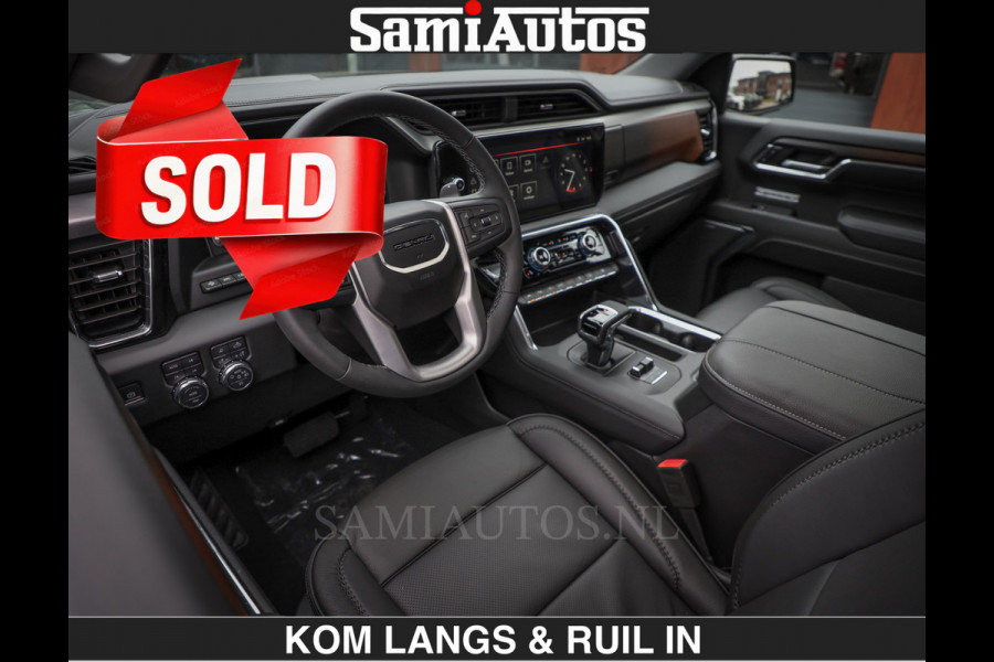 GMC Sierra DENALI | All-In Prijs | 6,2 V8 Full Option | De Meest Luxe Pick-Up in zijn Klasse | Comfortabele Dubbele Cabine met Royale 5 Zitplaatsen | BPM vrij | Nu Leverbaar uit Voorraad | Voorraad Nr 9194 | De specialist in Amerikaanse pick‑ups in Nederland en Europa.