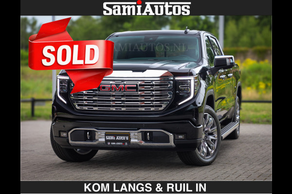 GMC Sierra DENALI | All-In Prijs | 6,2 V8 Full Option | De Meest Luxe Pick-Up in zijn Klasse | Comfortabele Dubbele Cabine met Royale 5 Zitplaatsen | BPM vrij | Nu Leverbaar uit Voorraad | Voorraad Nr 9194 | De specialist in Amerikaanse pick‑ups in Nederland en Europa.
