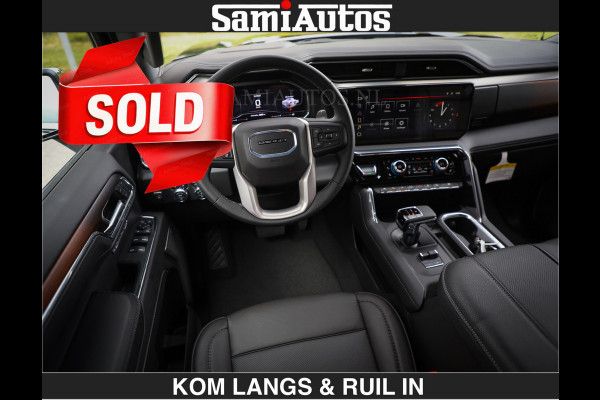 GMC Sierra DENALI | All-In Prijs | 6,2 V8 Full Option | De Meest Luxe Pick-Up in zijn Klasse | Comfortabele Dubbele Cabine met Royale 5 Zitplaatsen | BPM vrij | Nu Leverbaar uit Voorraad | Voorraad Nr 9194 | De specialist in Amerikaanse pick‑ups in Nederland en Europa.