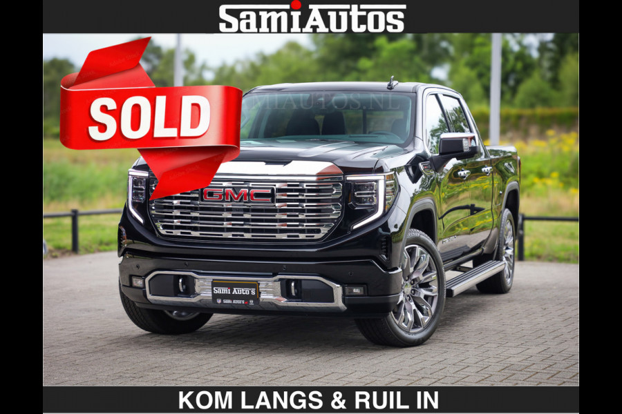 GMC Sierra DENALI | All-In Prijs | 6,2 V8 Full Option | De Meest Luxe Pick-Up in zijn Klasse | Comfortabele Dubbele Cabine met Royale 5 Zitplaatsen | BPM vrij | Nu Leverbaar uit Voorraad | Voorraad Nr 9194 | De specialist in Amerikaanse pick‑ups in Nederland en Europa.