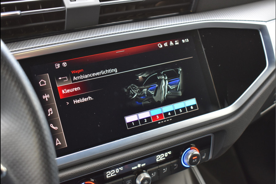 Audi Q3 45 TFSI e S-Line 245 Pk SOH 88% Leder/Stof Navi Camera Sfeerverlichting Keyless 20 Inch