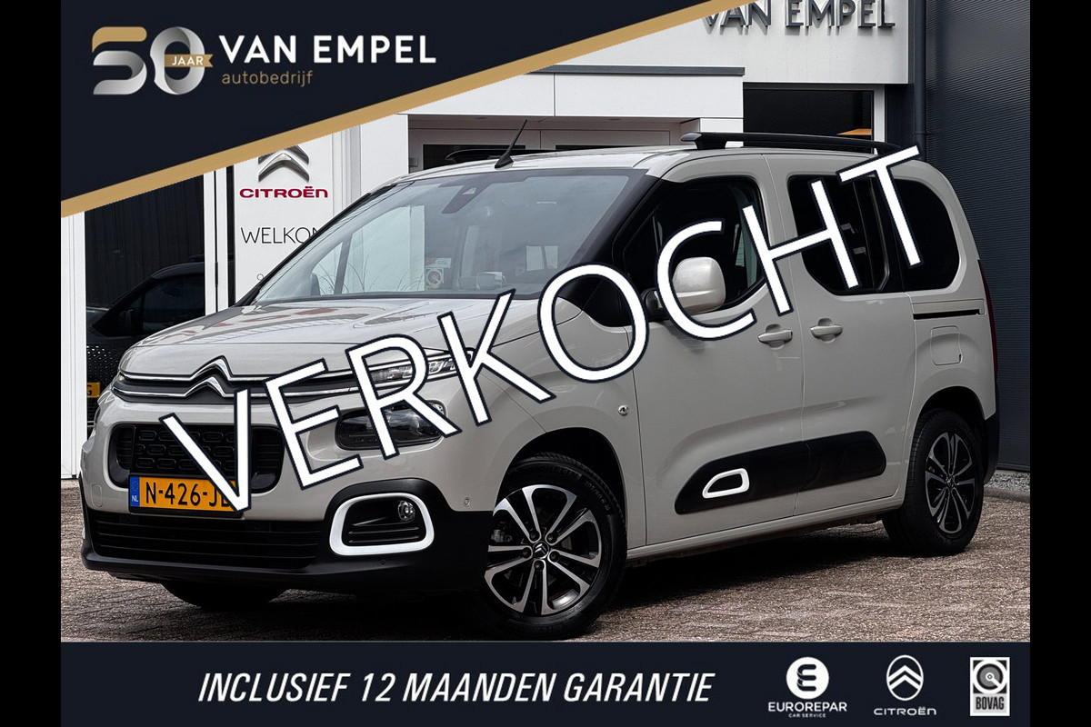 Citroën Berlingo 1.2 PureTech Shine | Panoramadak | Distributieriem vervangen | Camera | Navi by App | HUD | Climate Control