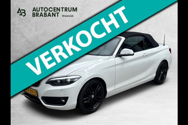 BMW 2 Serie Cabrio 218i High Executive (Goed OnderH, Navi, StoelV, Cruise Con, Parkeersensoren, Etc)