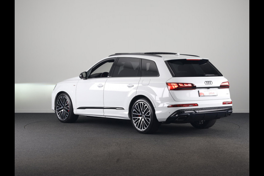 Audi Q7 60 TFSI e quattro Pro Line S Competition 490pk | Panoramadak | Wegklapbare trekhaak |  Stoelventilatie/massage voorin | HD-matrix-led, laserlicht | Digitale oled-achterlichten | Bang & Olufsen Premium 3D | Leder Valcona S-logo ruitpatroon