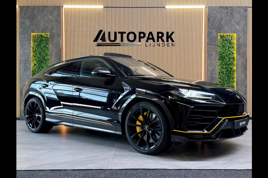 Lamborghini Urus 4.0 V8 |PANO|AKRAPOVIC|B&O|MASSAGE|CERAMIC|HuD|CARBON|SOFTCLOSE|360 CAMERA|GARANTIE 03/2027|23 INCH|650PK|BOMVOL!