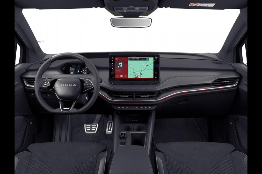 Škoda Enyaq 85 Sportline Tour Edition 286 pk | Trekhaak | Panorama Dak | Winter Pakket | Business Upgrade pakket - Advanced | Velgen: 21" lichtmetalen velgen Supernova, zwart gepolijst