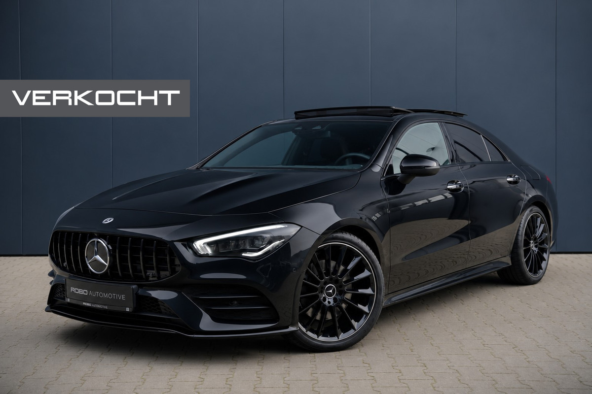 Mercedes-Benz CLA-Klasse 250 e AMG Line | Panoramadak | Stoelverwarming | Navigatie | Camera | Keyless | Ambiance Verlichting | Parkeersensoren | Cruise Control |