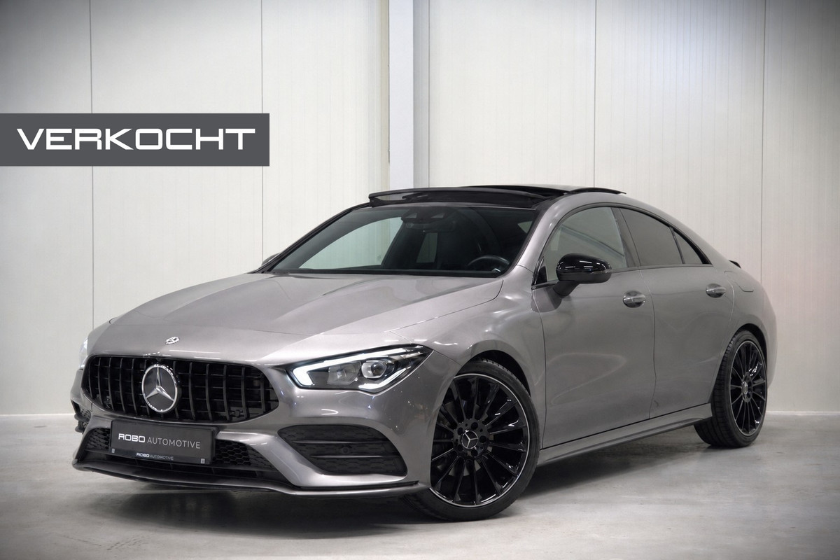 Mercedes-Benz CLA-Klasse 250 e Business Solution AMG Limited | Panoramadak | Stoelverwarming | Camera | Dodehoekdetectie | Multibeam LED | Ambiance Verlichting | Keyless | Navigatie | Parkeersensoren | Cruise Control | SOH 97,16%