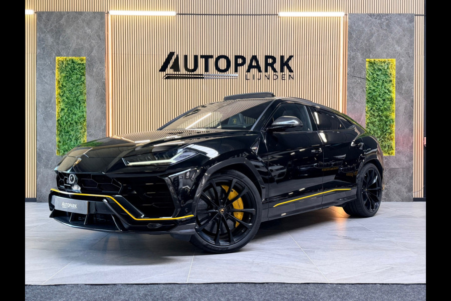 Lamborghini Urus 4.0 V8 |PANO|AKRAPOVIC|B&O|MASSAGE|CERAMIC|HuD|CARBON|SOFTCLOSE|360 CAMERA|GARANTIE 03/2027|23 INCH|650PK|BOMVOL!
