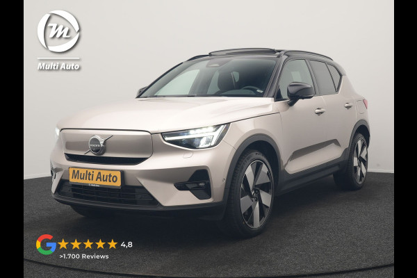 Volvo XC40 Recharge Ultimate 69 kWh 232pk | Trekhaak Af Fabriek | Panodak | Warmtepomp | 360 Camera | BLIS | Harman / Kardon | Adaptive Cruise | Sportstoelen Memory & Verwarmd | Keyless | Apple Carplay | Pilot Assist | DAB | 20"L.M |