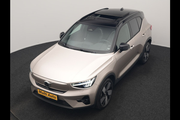 Volvo XC40 Recharge Ultimate 69 kWh 232pk | Trekhaak Af Fabriek | Panodak | Warmtepomp | 360 Camera | BLIS | Harman / Kardon | Adaptive Cruise | Sportstoelen Memory & Verwarmd | Keyless | Apple Carplay | Pilot Assist | DAB | 20"L.M |