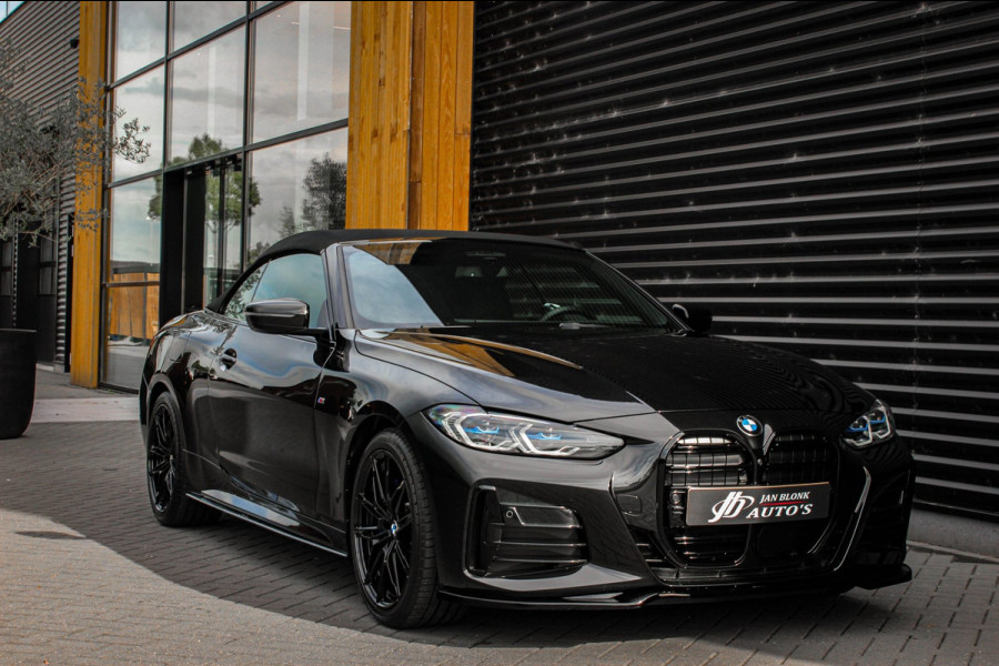 BMW 4 Serie Cabrio M440i xDrive High Executive 374PK / STUURVERWARMING / FULL BLACK / 19'' WHEELS / FULL OPTIONS /M-SPORT/ HEAD-UP