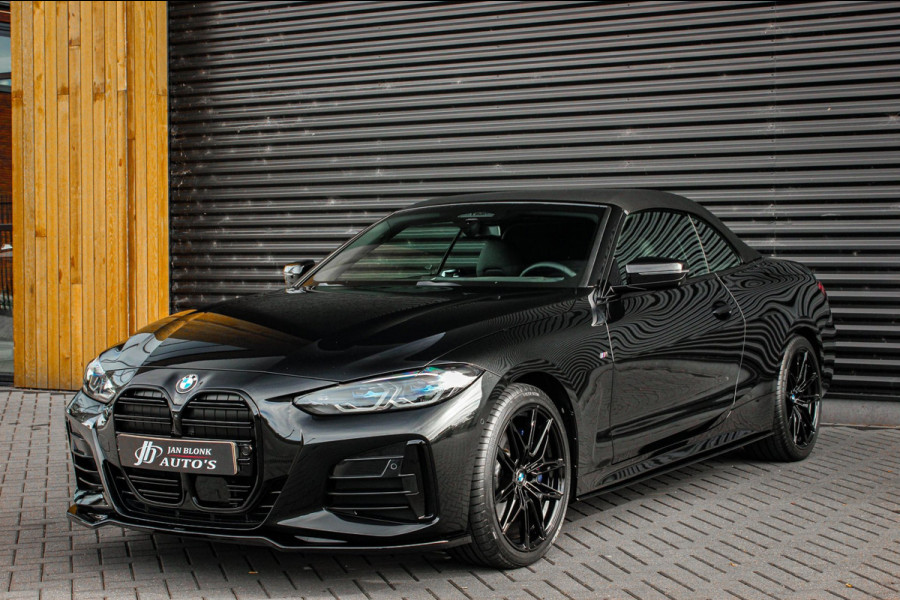 BMW 4 Serie Cabrio M440i xDrive High Executive 374PK / STUURVERWARMING / FULL BLACK / 19'' WHEELS / FULL OPTIONS /M-SPORT/ HEAD-UP