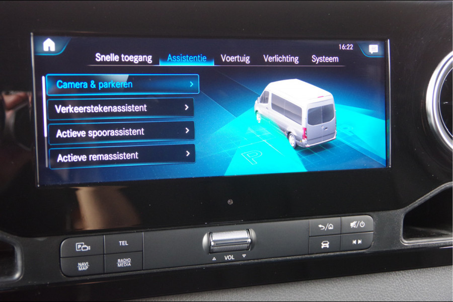 Mercedes-Benz Sprinter 319 3.0 CDI V6 L2H2 AUT. LED, 2X SCHUIFDEUR, 3.5T TREKHAAK, 360 CAMERA, MBUX 10'', LEDER, CRUISE, CLIMA, PARKEERSENSOREN, 18'' L