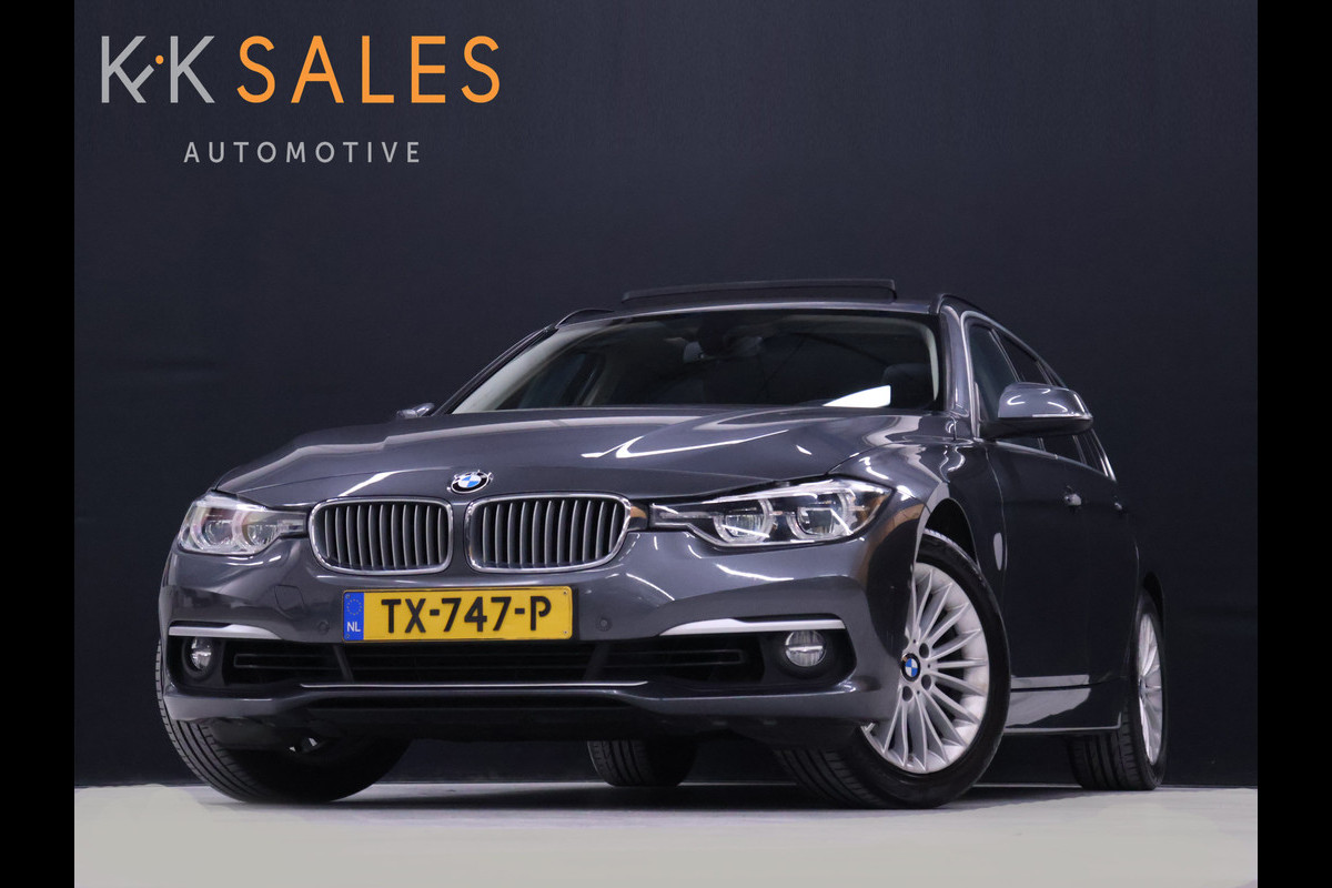 BMW 3 Serie Touring 318i Luxury Edition [SCHUIFKANTELDAK, APPLE CARPLAY, MEMORY SEATS, STOELVERWARMING, 360 CAMERA, VOL LEDER, PDC V+A, NAVIGATIE PROFESSIONAL, CLIMATE, ELEKTRISCHE ACHTERKLEP, LED, KEYLESS START, HIFI SOUND, NIEUWS