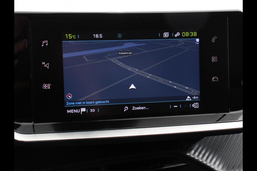 Peugeot e-208 EV Active Pack 50 kWh Climate Control Cruise control Half lederen bekleding Led verlichting Lichtmetalen velgen Navigatie Apple Carplay/Android Auto Parkeersensoren Stoelverwarming