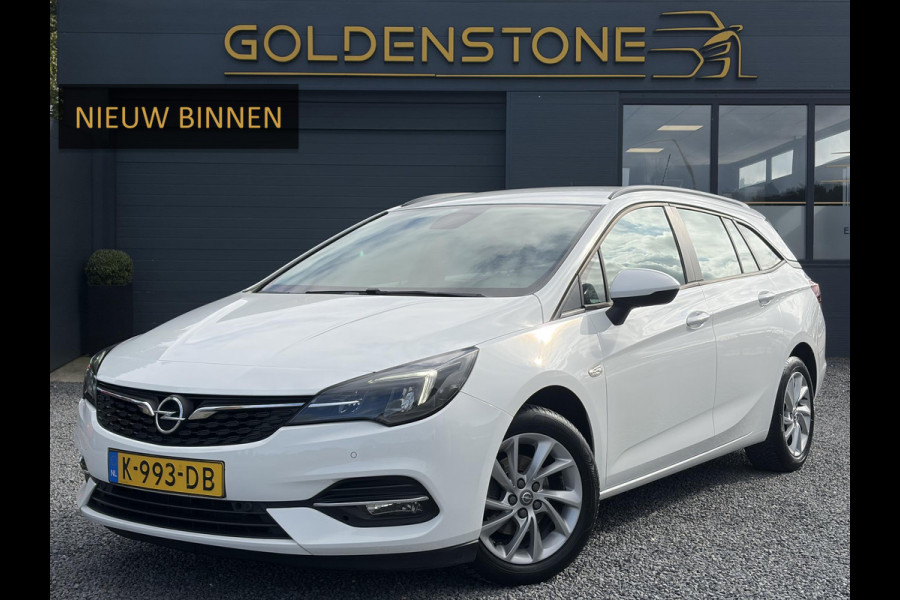 Opel Astra Sports Tourer 1.2 Edition ✓Camera ✓110pk✓2e Eigenaar✓Carplay✓Navi✓Airco✓Cruise✓Pdc✓LED koplampen✓N.A.P.✓6 Bak✓Pdc V+A✓Lm velgen✓Dakdragers ✓Comfortstoelen✓Bj 11-2020✓Apk tot 07-2028