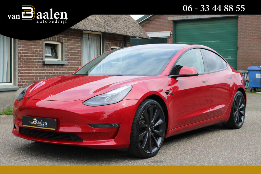Tesla Model 3 Long Range AWD 75 kWh Soh 91.3% PANO LEER NAVI 77000KM!!