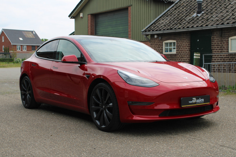 Tesla Model 3 Long Range AWD 75 kWh Soh 91.3% PANO LEER NAVI 77000KM!!
