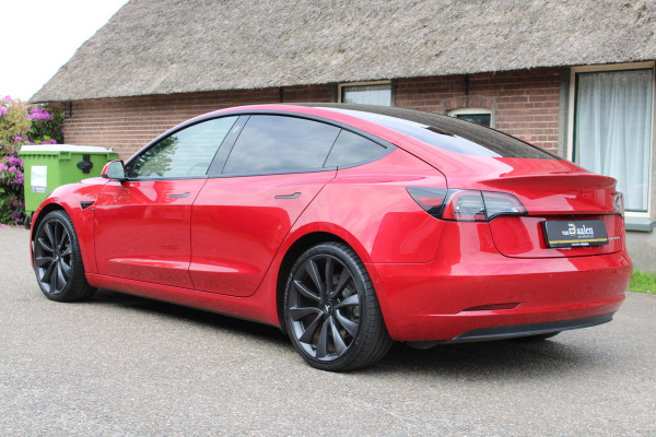 Tesla Model 3 Long Range AWD 75 kWh Soh 91.3% PANO LEER NAVI 77000KM!!