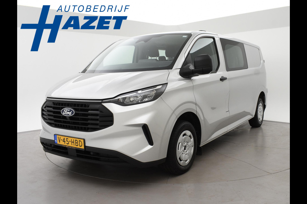 Ford Transit Custom 300 2.0 TDCI L2H1 6-PERS DUBBEL CAB. + TREKHAAK | CARPLAY | CAMERA