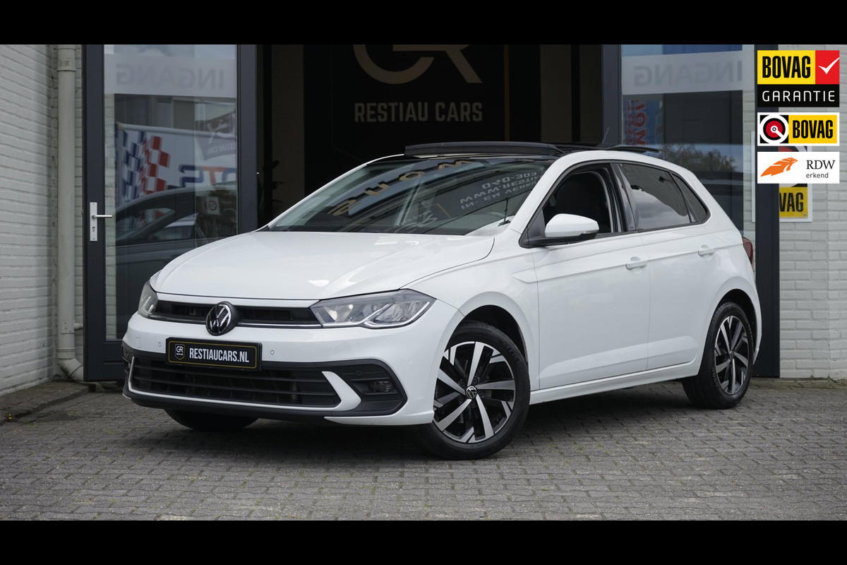 Volkswagen Polo 1.0 TSI AUTOMAAT 110 Pk |CARPLAY|CLIMA|DAB|FABRIEKSGARANTIE|NAVIGATIE|PANORAMA|PDC|STOELVERWARMING|TREKHAAK