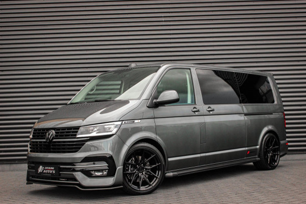 Volkswagen Transporter 2.0 TDI L2H1 150PK BULLI DC DUBBEL CABINE / LEIGHTONVANS BODYKIT / FULL OPTINS / LEDER / FULL BLACK / APPLE